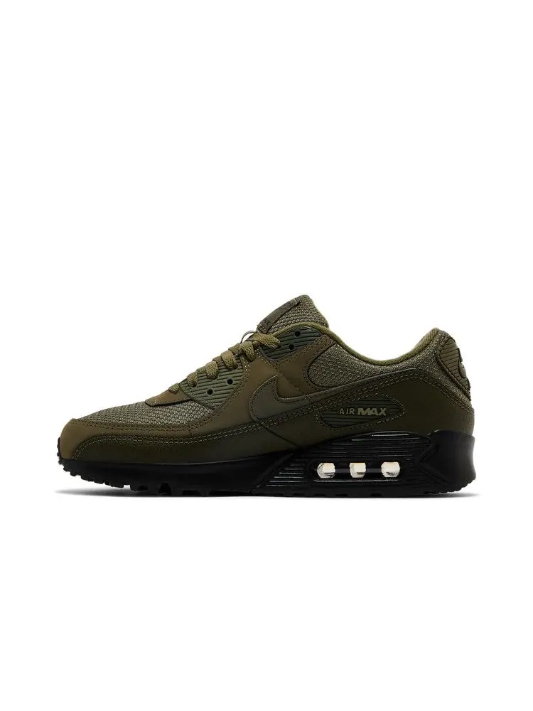 Кроссовки Nike Air Max 90 'Medium Olive Black' — изображение 4 из 9, оливковый/черный/хаки