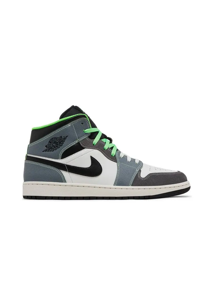 Кроссовки Air Jordan Casa 93 x Air Jordan 1 Mid 'Seine-Saint-Denis' — изображение 2 из 9, серый/серый//черный