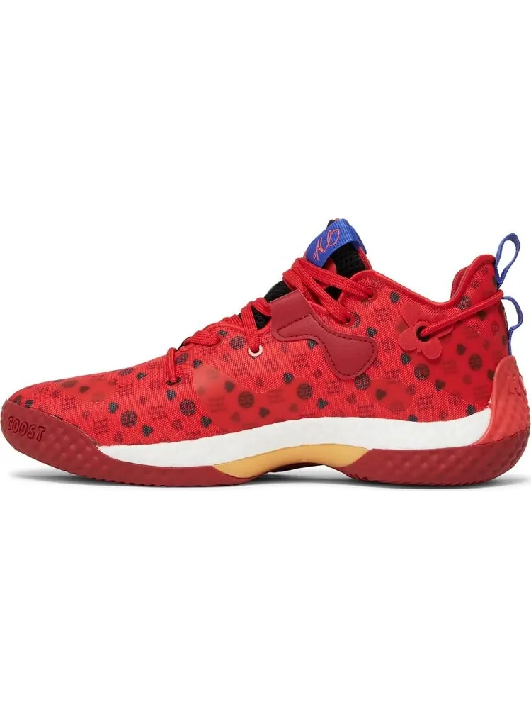 Кроссовки Adidas Harden Vol. 6 'Vivid Red Monogram' — изображение 3 из 8, красный
