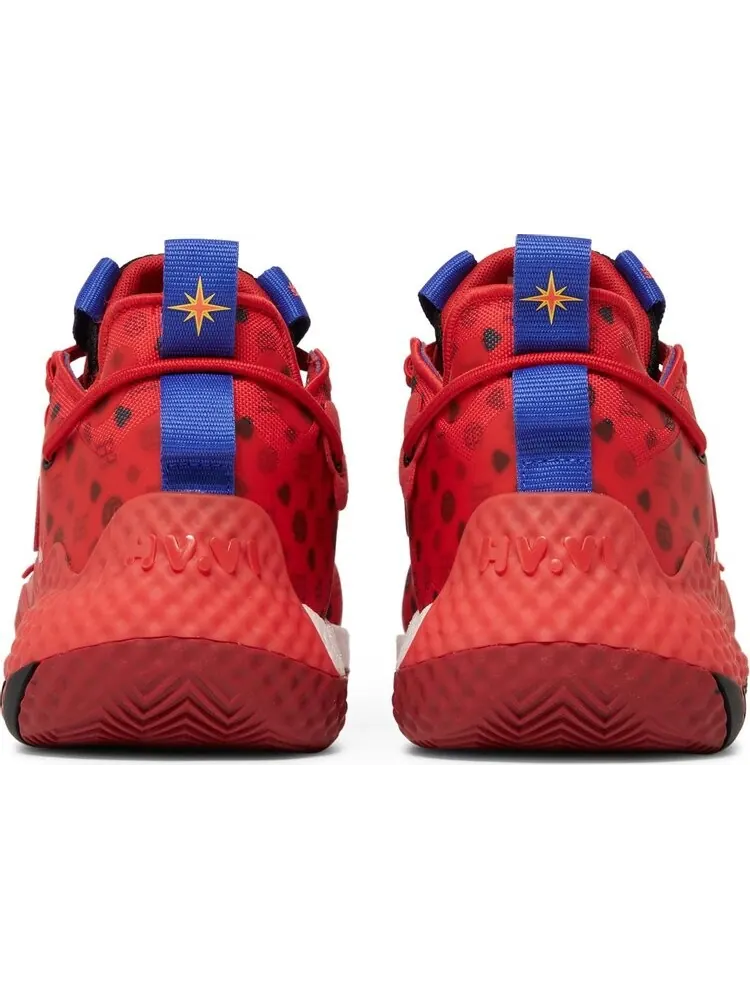 Кроссовки Adidas Harden Vol. 6 'Vivid Red Monogram' — изображение 6 из 8, красный