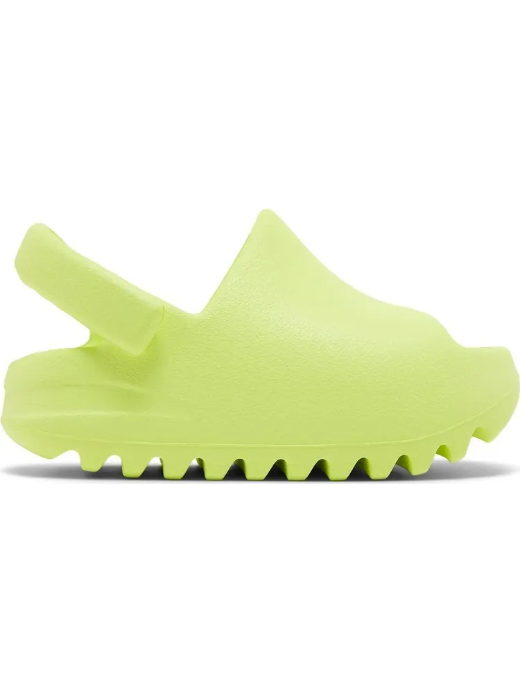 Сандалии Adidas Yeezy Slide Infants 'Glow Green' 2022 — изображение 1 из 8, зеленый