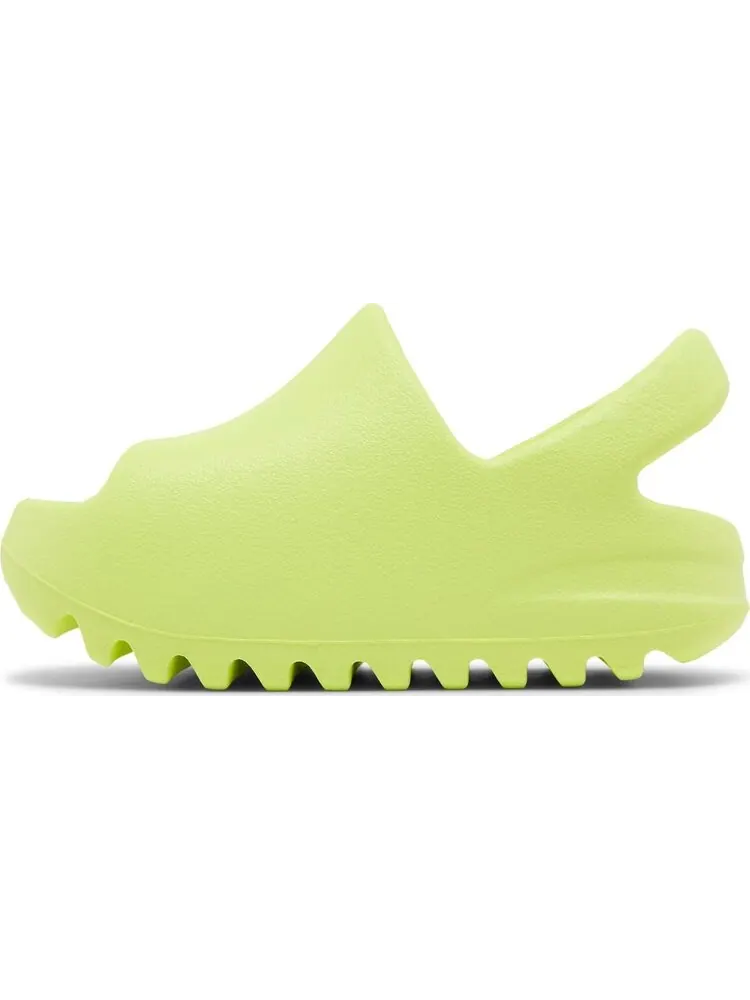 Сандалии Adidas Yeezy Slide Infants 'Glow Green' 2022 — изображение 3 из 8, зеленый