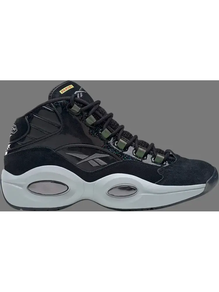 Кроссовки panini x question mid 'black pulsar prizm' Reebok — изображение 1 из 1, черный