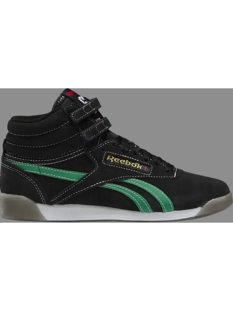 Кроссовки wmns freestyle high 'human rights now! - black green' Reebok — изображение 1 из 1, черный