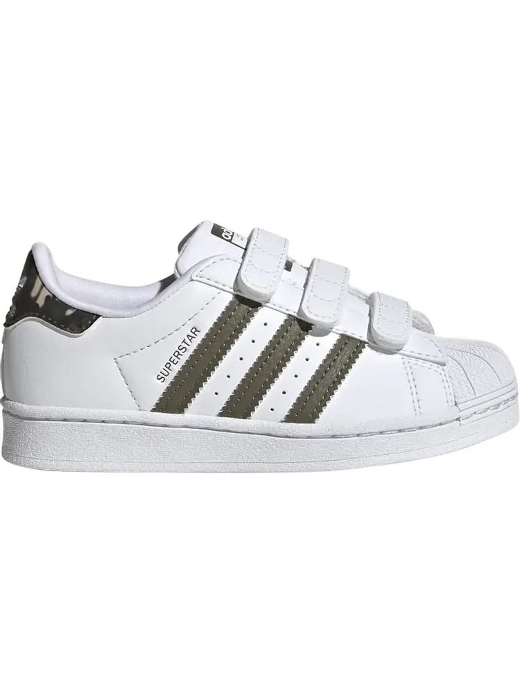 Кроссовки Superstar Little Kid 'White Camo' — изображение 1 из 1, белый