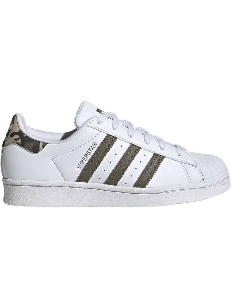 Кроссовки Superstar Big Kid 'White Camo' — изображение 1 из 1, белый