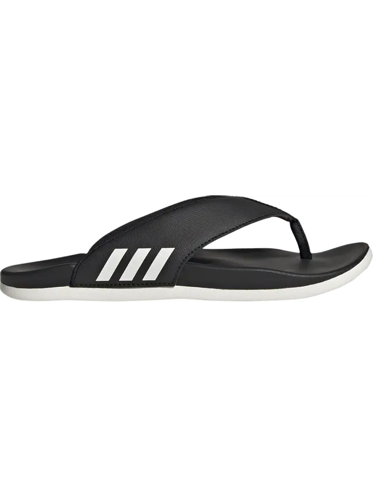 Сандалии Adidas Wmns Adilette Comfort Flip Flop 'Black White' — изображение 1 из 1, черный