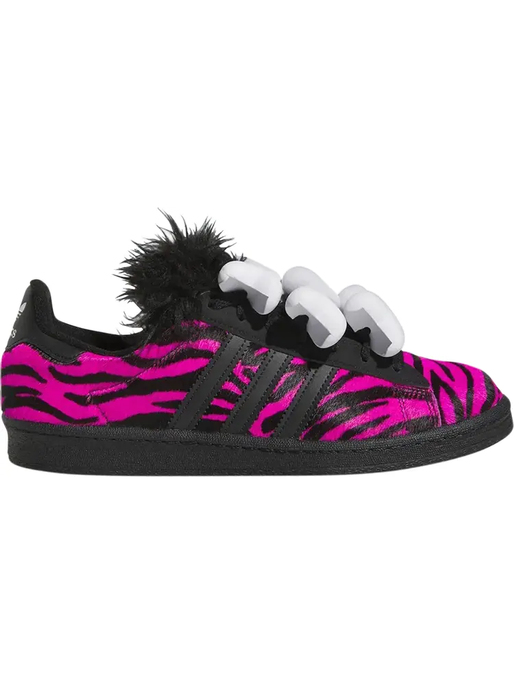 Кроссовки Jeremy Scott x Campus 80s 'Bones - Pink Zebra' — изображение 1 из 1, розовый