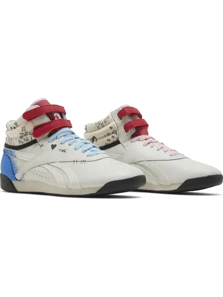 Кроссовки dc comics x wmns freestyle high 'harley quinn' Reebok — изображение 8 из 8, белый