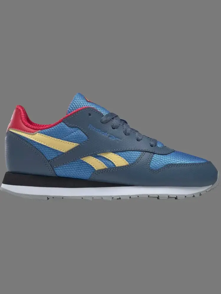 Кроссовки dc comics x classic leather big kid 'superboy and supergirl' Reebok — изображение 1 из 1, синий