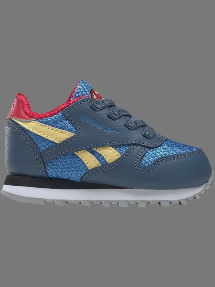Кроссовки dc comics x classic leather infant 'superboy and supergirl' Reebok — изображение 1 из 1, синий