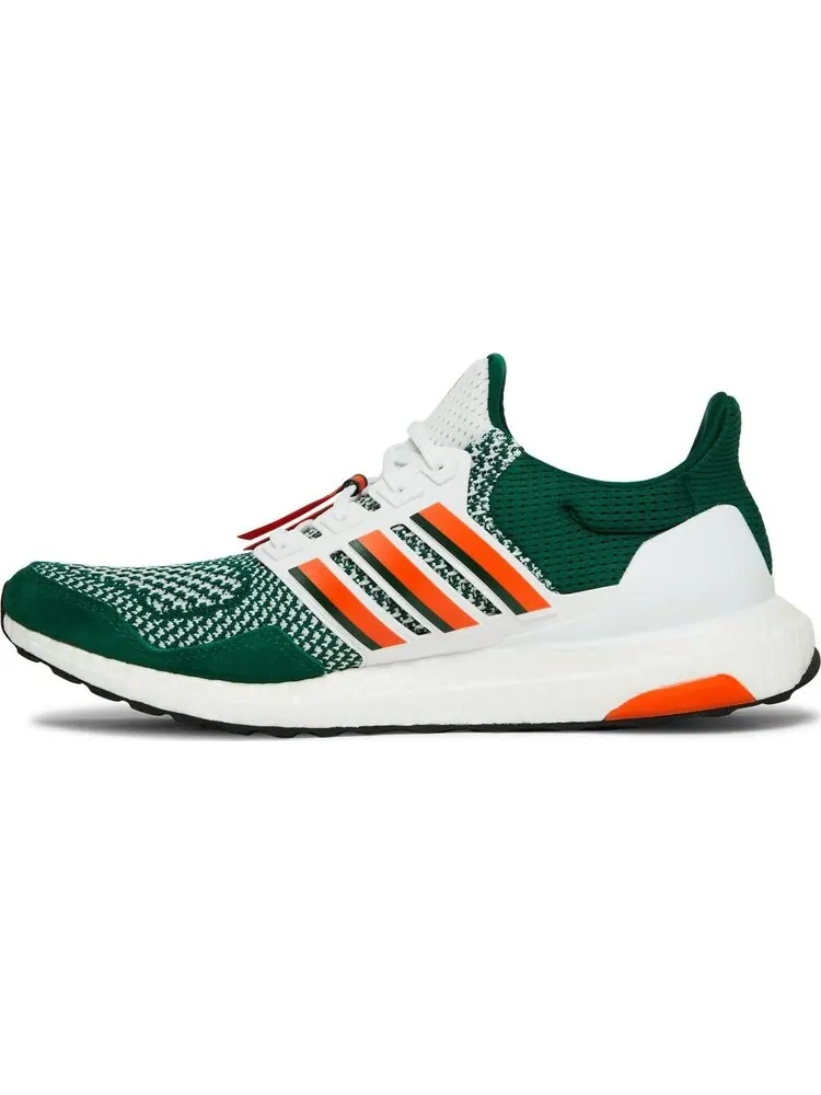 Кроссовки Adidas NCAA x UltraBoost 1.0 'Miami Hurricanes' — изображение 3 из 8, зеленый