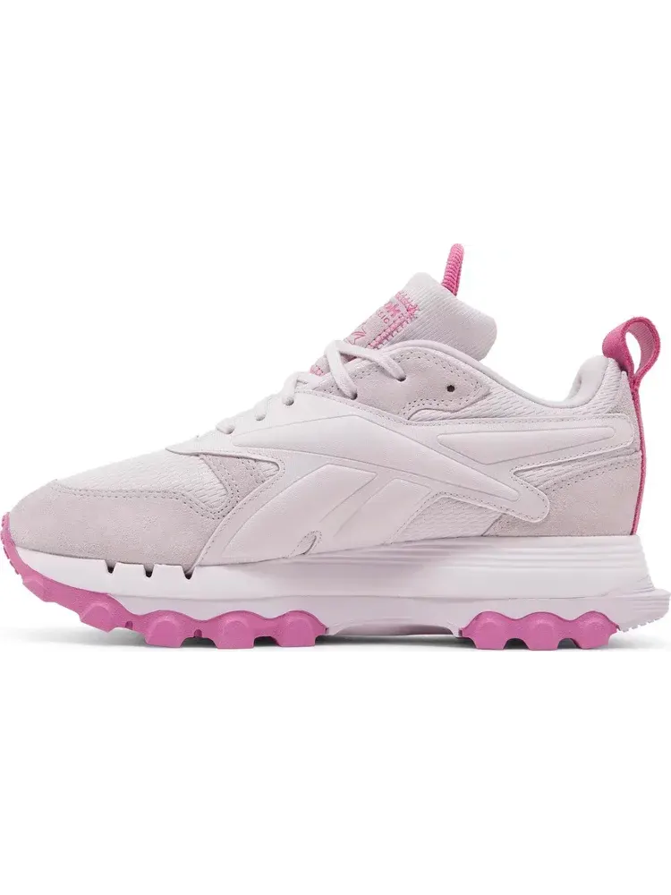 Кроссовки cardi b x wmns classic leather v2 'quartz glow ultraberry' Reebok — изображение 3 из 8, розовый