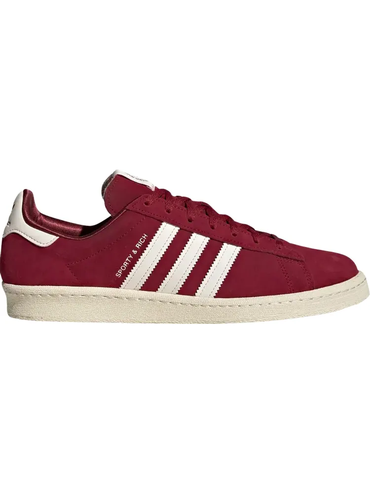 Кроссовки Adidas Sporty & Rich x Campus 80s 'Collegiate Burgundy' — изображение 1 из 1, красный
