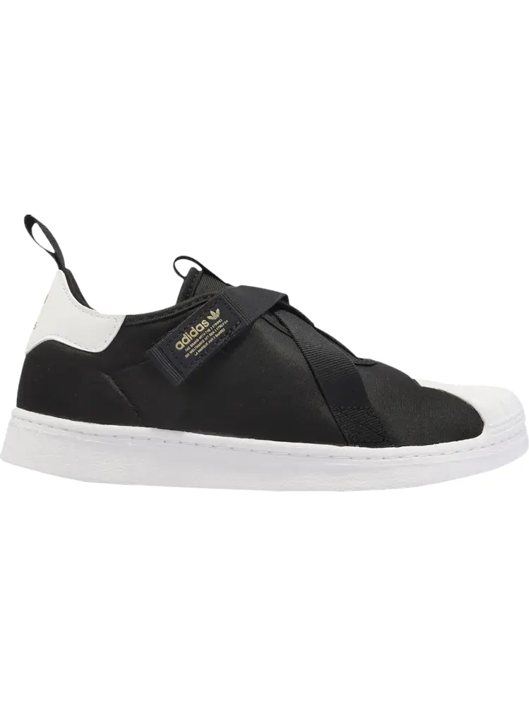 Кроссовки Adidas Superstar 360 Little Kid 'Black White Gold' — изображение 1 из 1, черный