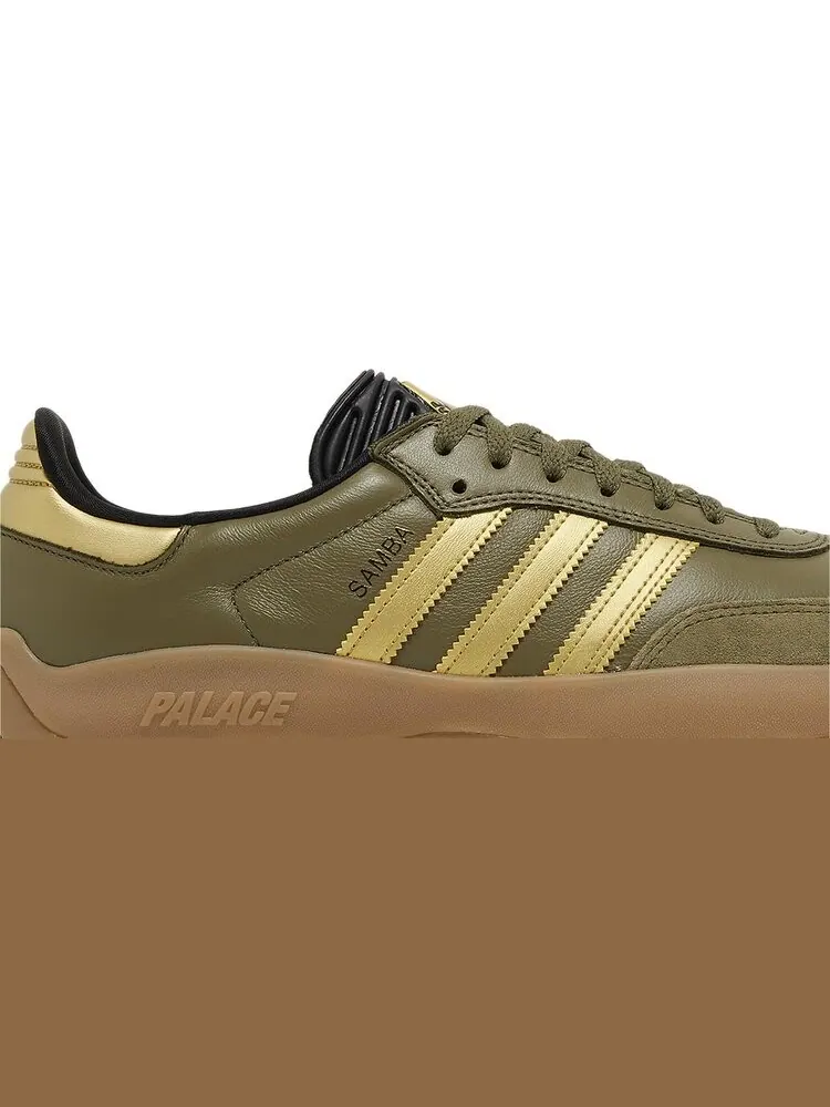 Кроссовки Palace x Puig Samba 'Olive Gold' — изображение 2 из 4, зеленый