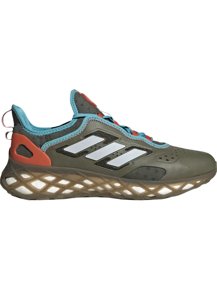 Кроссовки Adidas Web Boost 'Olive Strata Halo Blue' — изображение 1 из 1, зеленый