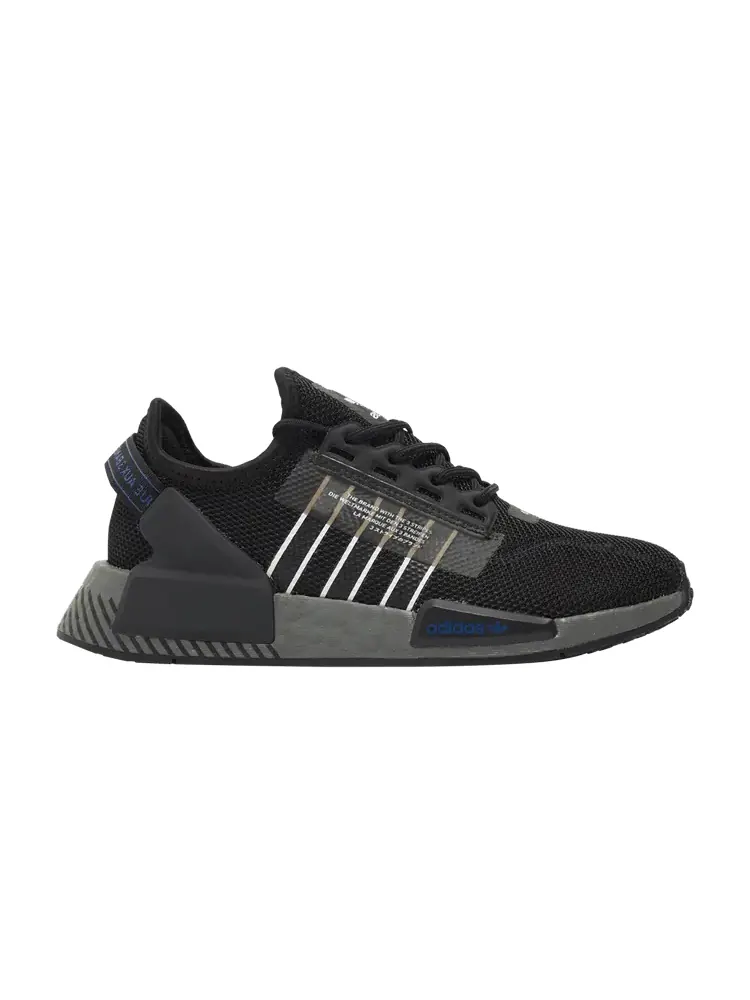 Кроссовки adidas NMD_R1 V2 J 'Black Grey Blue' — изображение 1 из 1, черный/белый/серый
