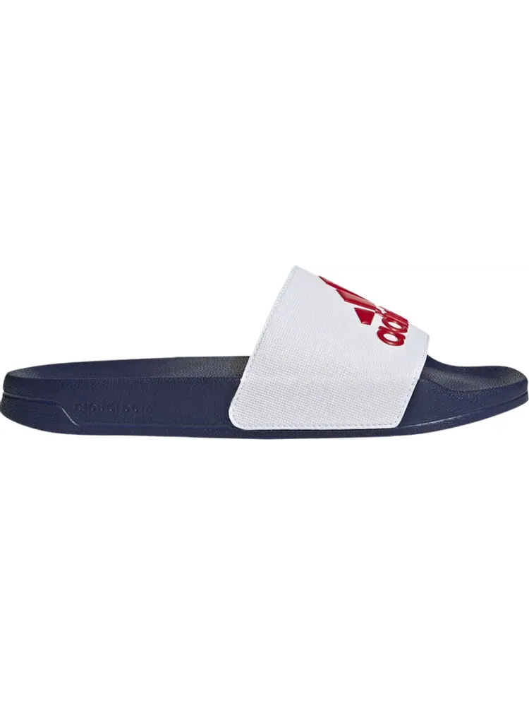 Кроссовки Adilette Shower Slide 'White Victory Blue' — изображение 1 из 1, белый