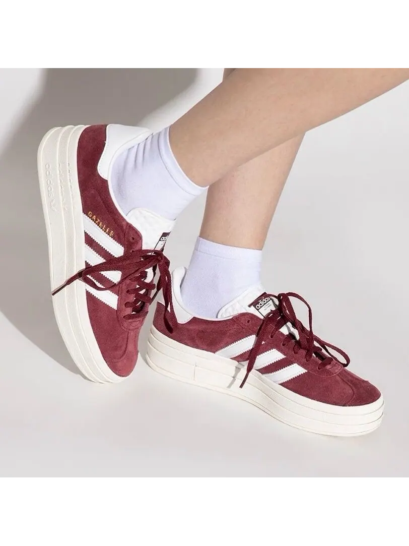 Кроссовки Adidas GAZELLE BOLD — изображение 2 из 5, темно-красный