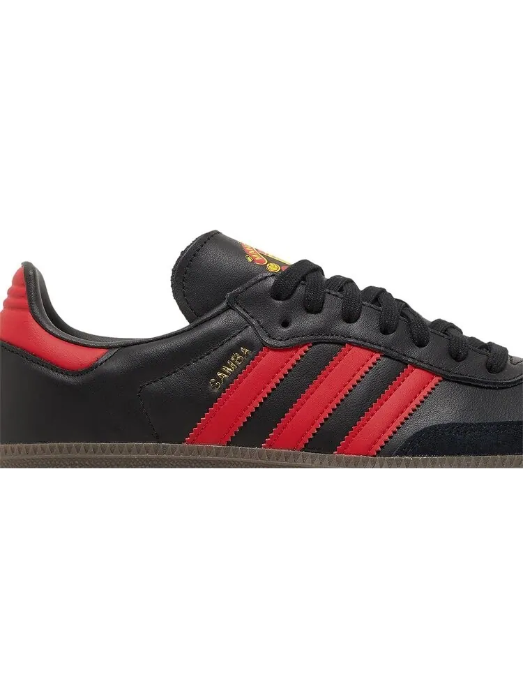 Кроссовки Adidas Manchester United x Samba Team 'Black Real Red' — изображение 2 из 8, черный