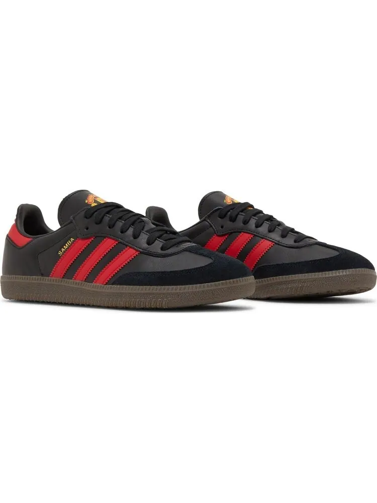 Кроссовки Adidas Manchester United x Samba Team 'Black Real Red' — изображение 8 из 8, черный