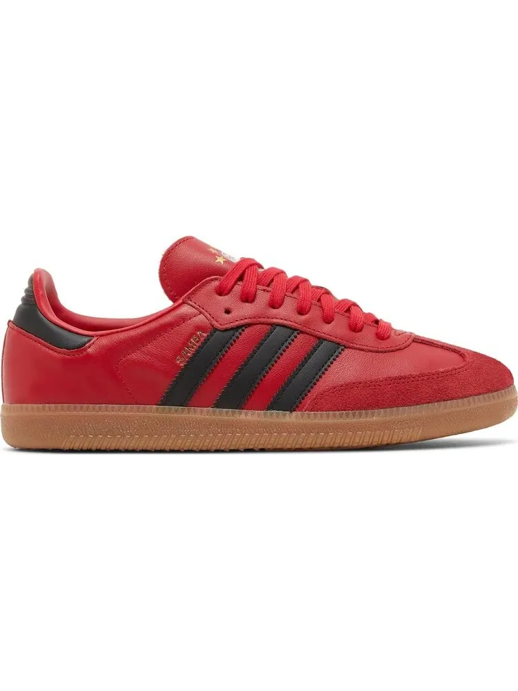 Кроссовки Adidas FC Bayern Munich x Samba Team 'Power Red Black' — изображение 1 из 8, красный