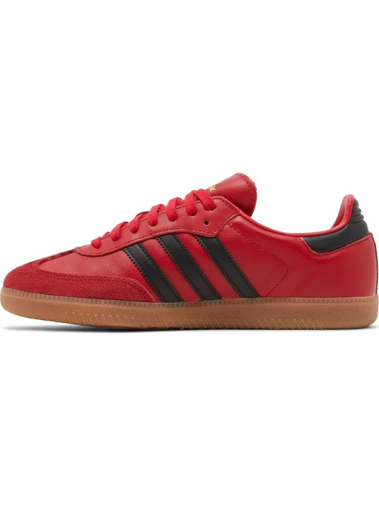 Кроссовки Adidas FC Bayern Munich x Samba Team 'Power Red Black' — изображение 3 из 8, красный