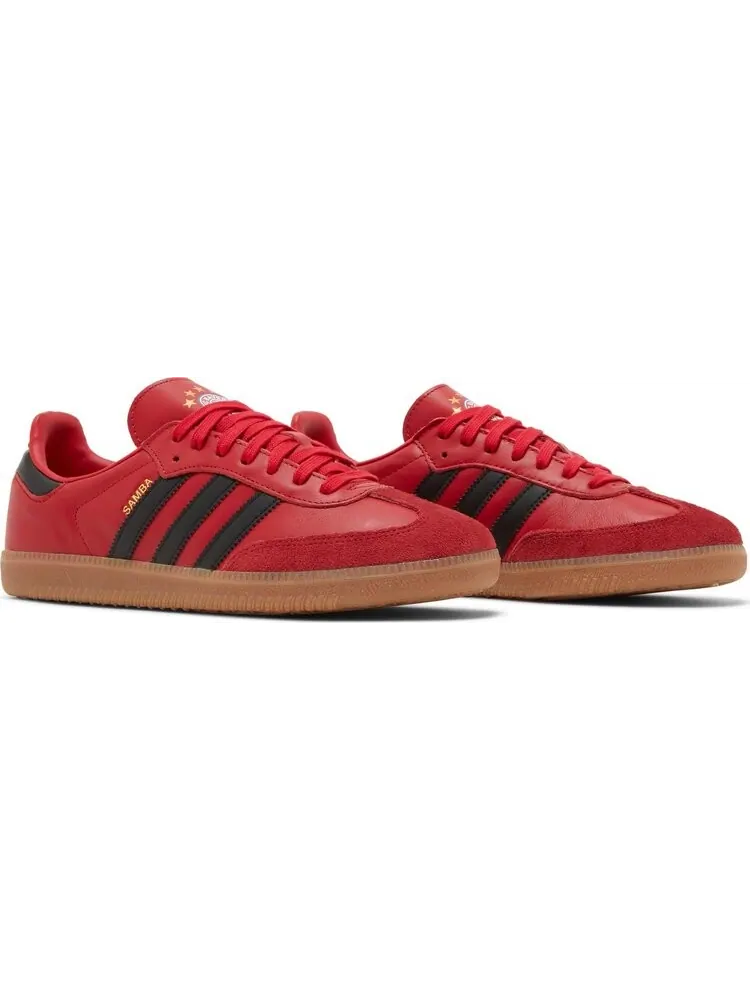 Кроссовки Adidas FC Bayern Munich x Samba Team 'Power Red Black' — изображение 8 из 8, красный
