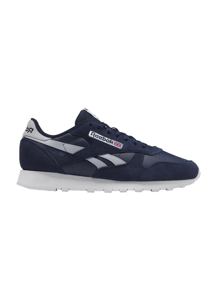 Кроссовки Reebok Classic Leather 'Vector Navy Cold Grey' — изображение 1 из 1, темно-синий/серый/белый