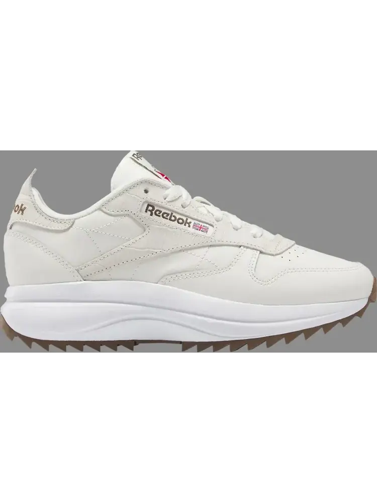 Кроссовки wmns classic leather sp extra 'animal print - chalk white' Reebok, пломбир — изображение 1 из 1, бежевый