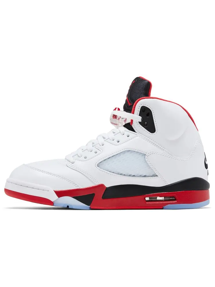 Кроссовки Air Jordan 5 Retro 'Fire Red' 2025 — изображение 3 из 8, белый