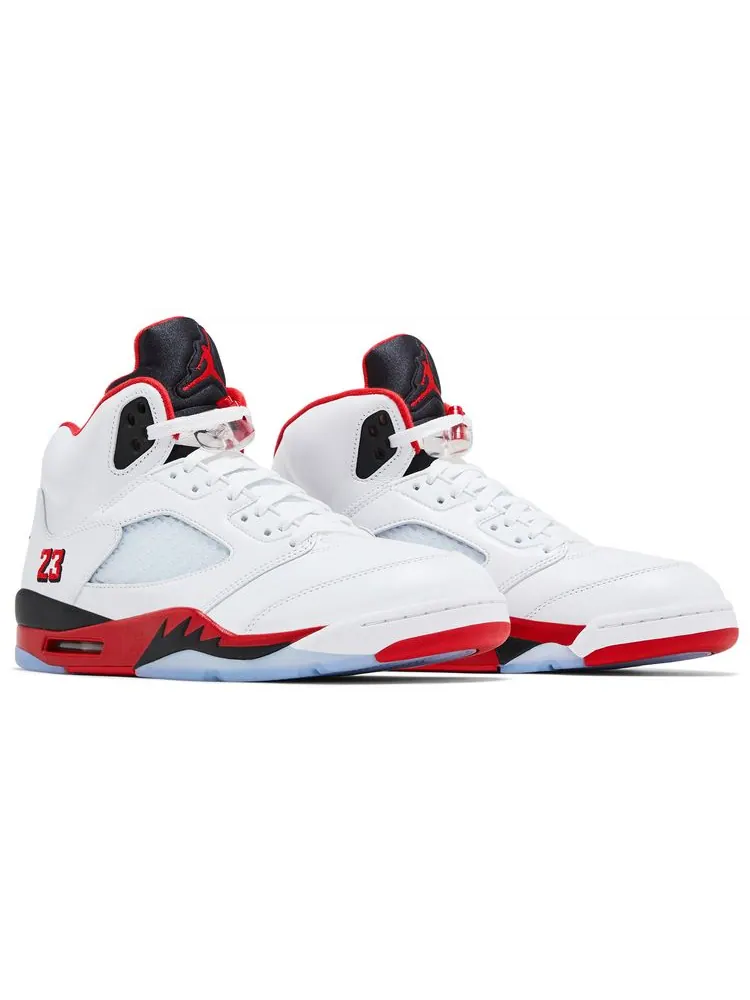 Кроссовки Air Jordan 5 Retro 'Fire Red' 2025 — изображение 8 из 8, белый