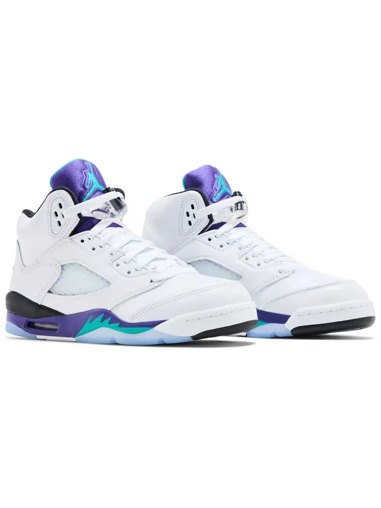 Кроссовки Air Jordan 5 Retro GS 'Grape' 2025 — изображение 8 из 8, белый