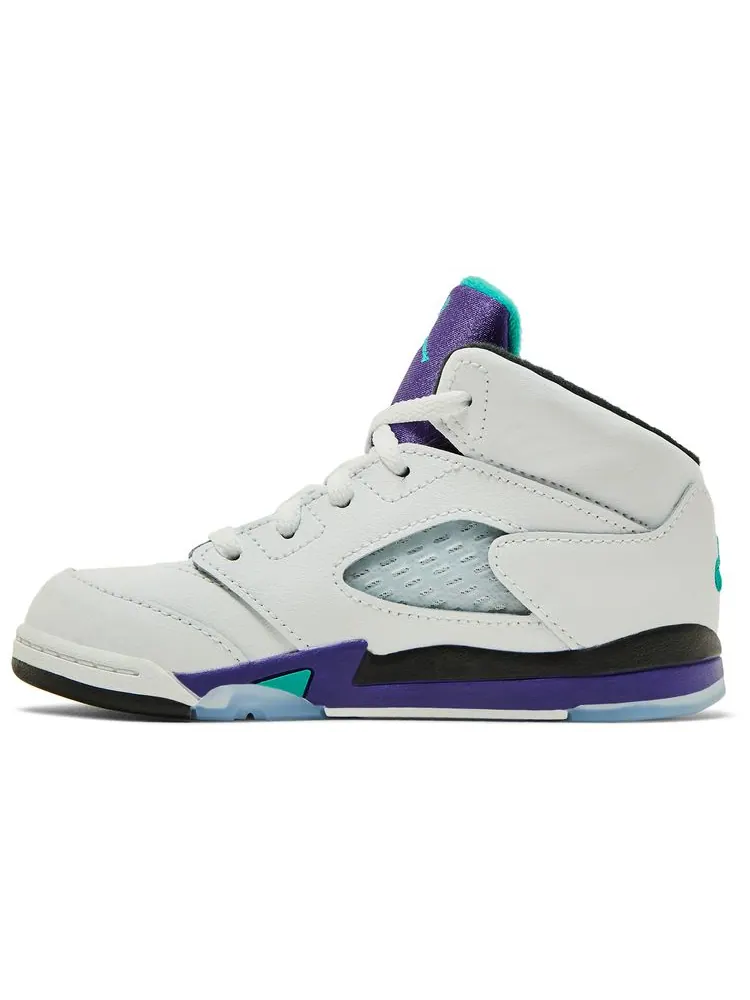 Кроссовки Air Jordan 5 Retro TD 'Grape' 2025 — изображение 3 из 8, белый