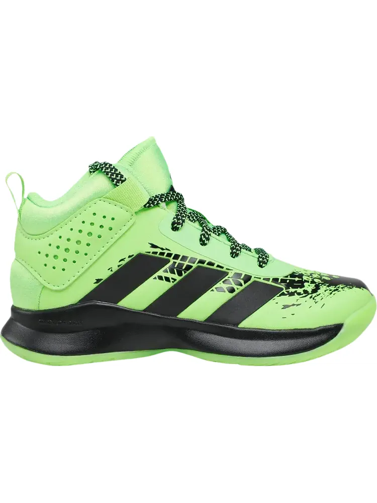 Кроссовки Adidas Cross 'Em Up 5 Wide J 'Team Solar Green Black' — изображение 1 из 1, зеленый