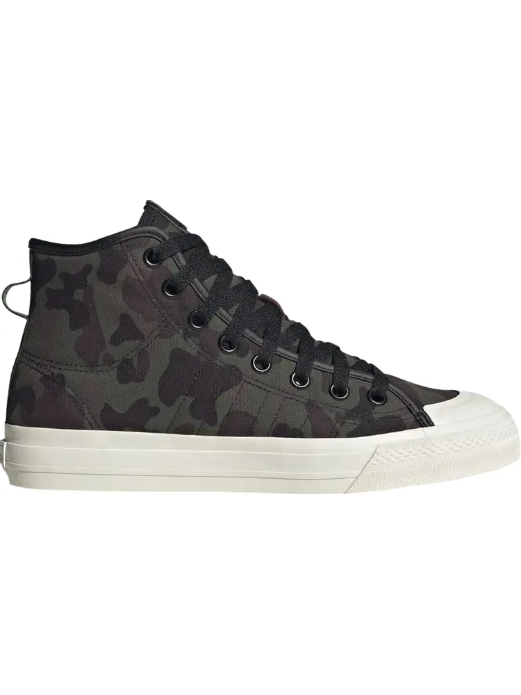 Кроссовки Adidas Nizza High RF 'Camo' — изображение 1 из 1, зеленый