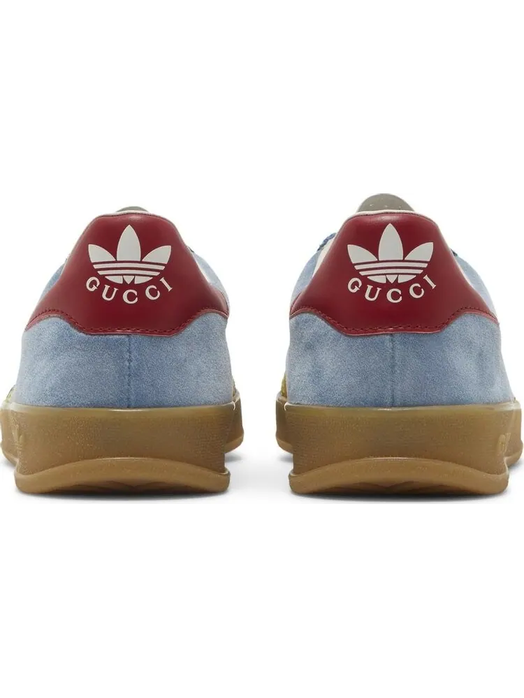 Лимитированные кроссовки Adidas Gucci x Gazelle 'Light Blue Suede' — изображение 6 из 8, светлый синий