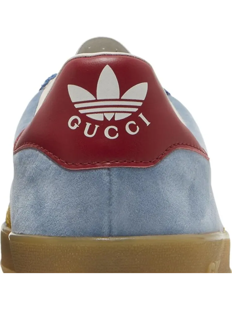 Лимитированные кроссовки Adidas Gucci x Gazelle 'Light Blue Suede' — изображение 7 из 8, светлый синий