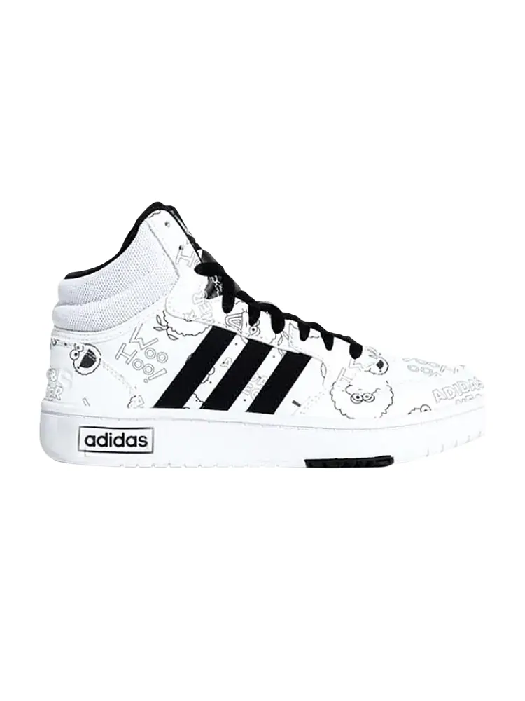Кроссовки Adidas Sesame Street x Wmns Neo Hoops 3.0 Mid — изображение 1 из 1, белый