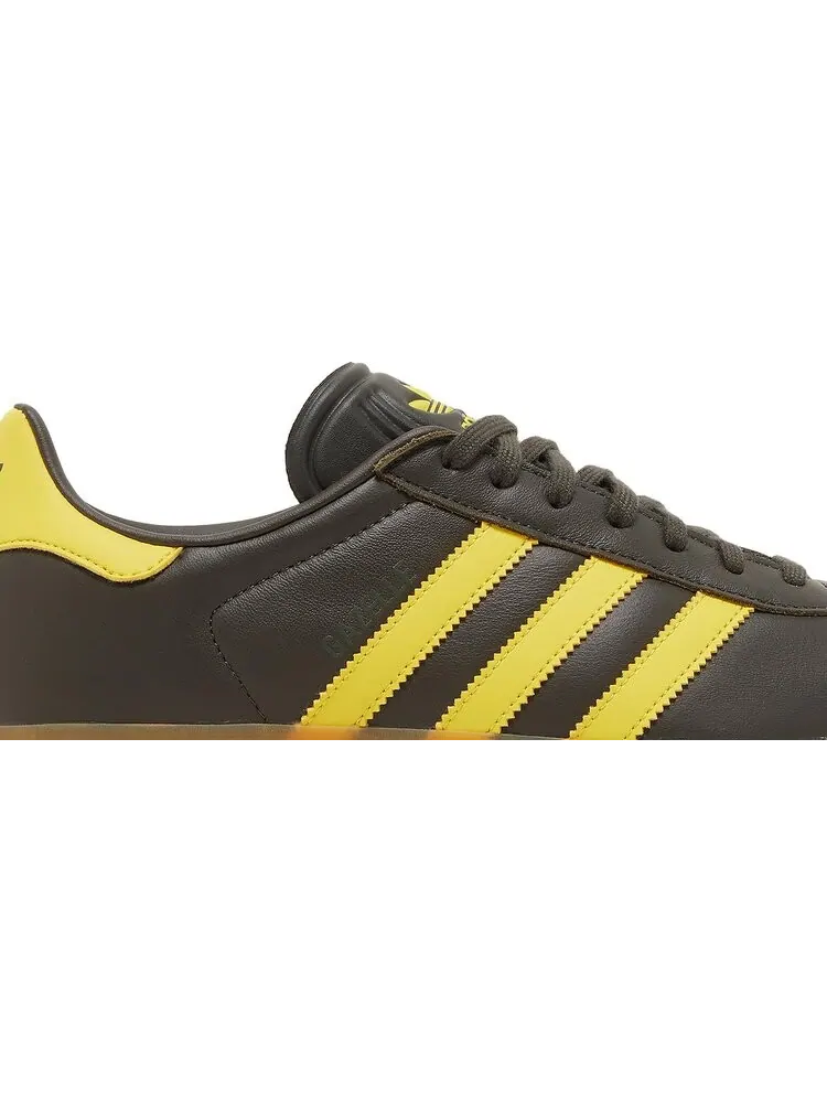 Кроссовки Adidas Gazelle 'Shadow Olive Impact Yellow' — изображение 2 из 8, коричневый