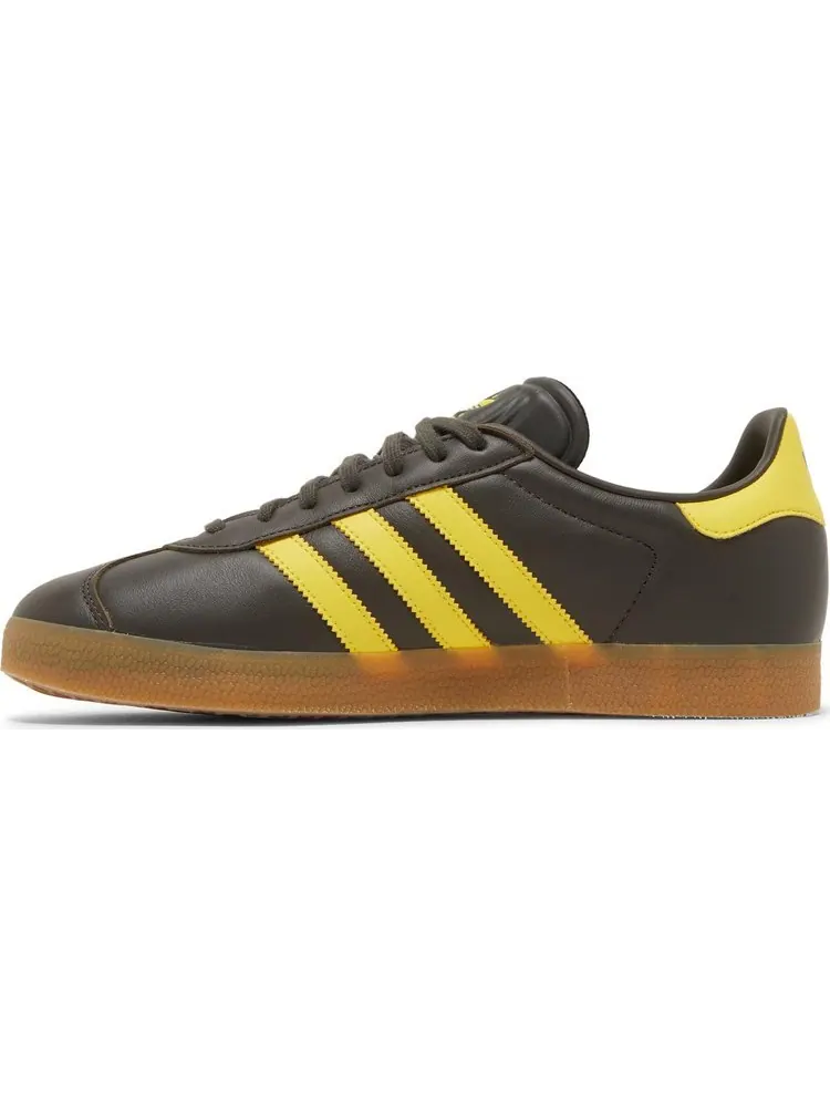 Кроссовки Adidas Gazelle 'Shadow Olive Impact Yellow' — изображение 3 из 8, коричневый
