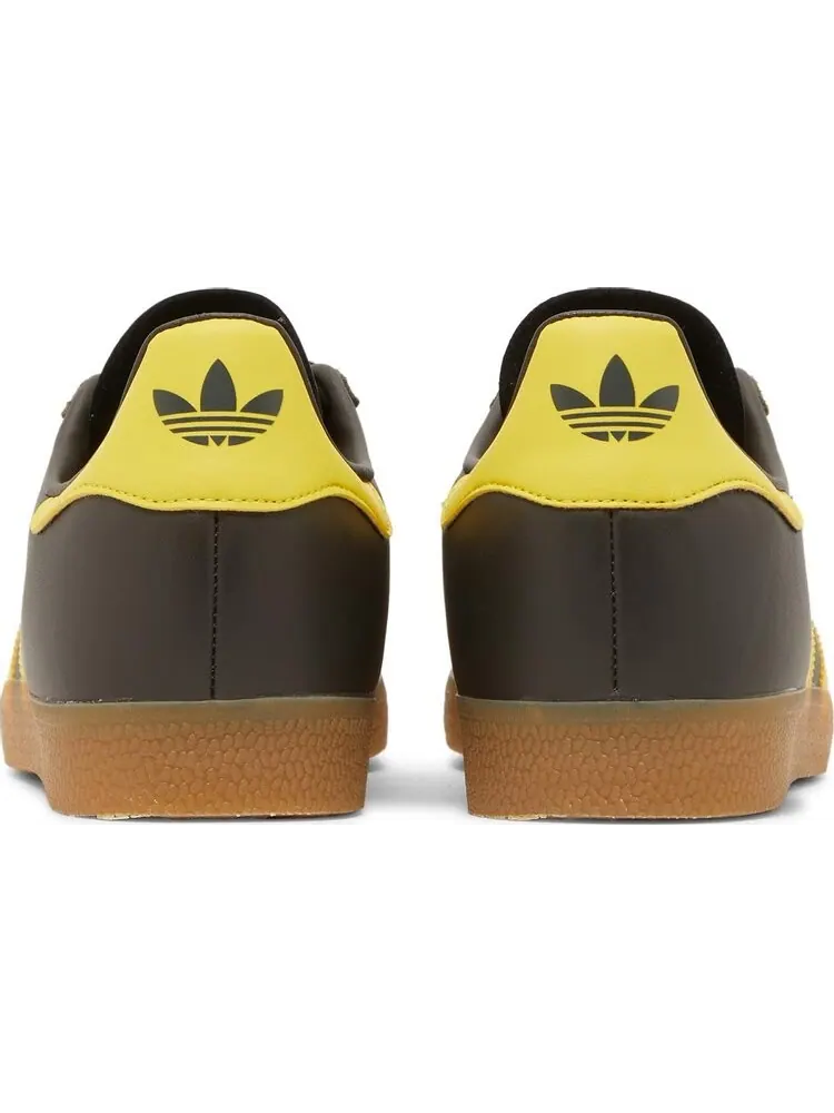 Кроссовки Adidas Gazelle 'Shadow Olive Impact Yellow' — изображение 6 из 8, коричневый