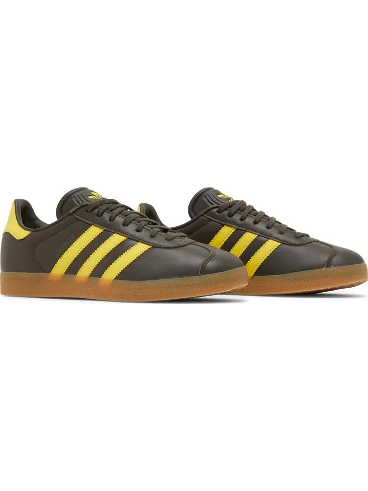 Кроссовки Adidas Gazelle 'Shadow Olive Impact Yellow' — изображение 8 из 8, коричневый