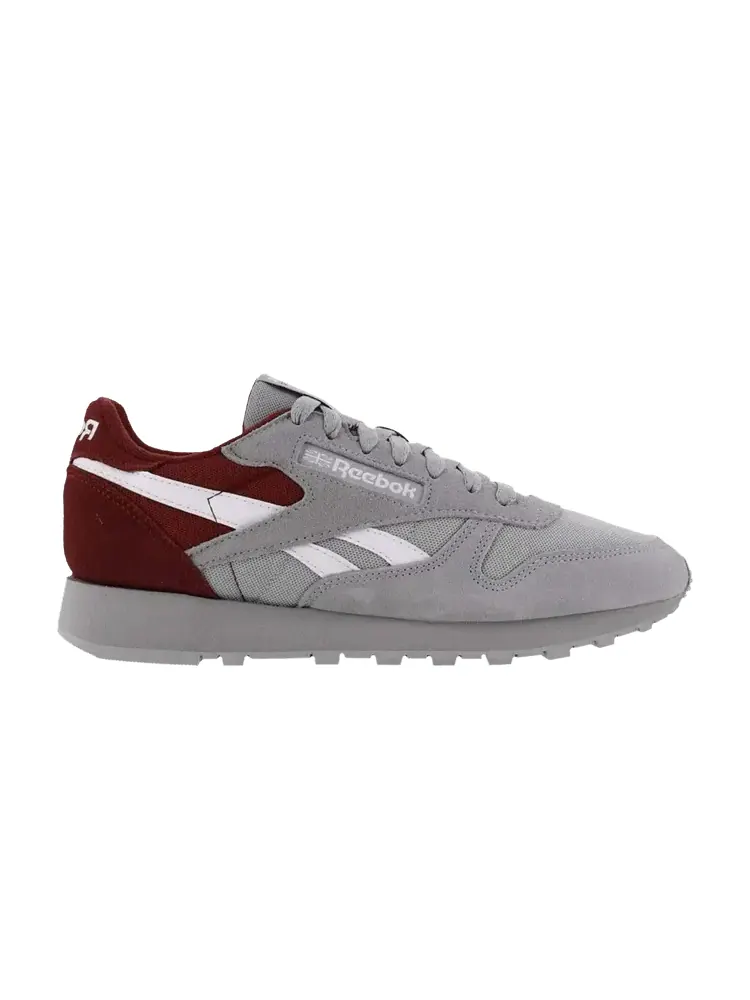 Кроссовки Reebok Classic Leather 'Pure Grey Classic Burgundy' — изображение 1 из 1