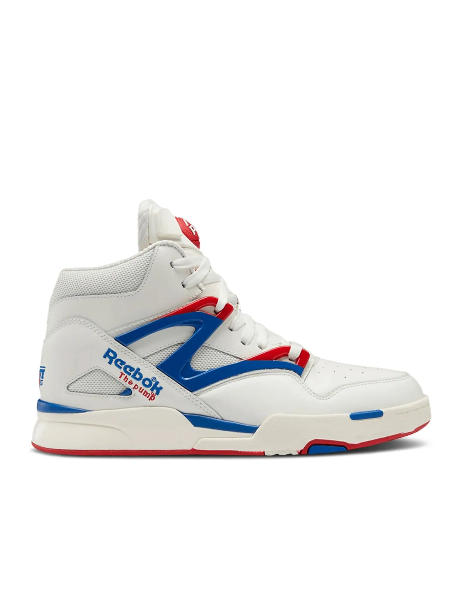 Кроссовки Reebok Pump Omni Zone 2 — изображение 1 из 1, белый/синий/красный