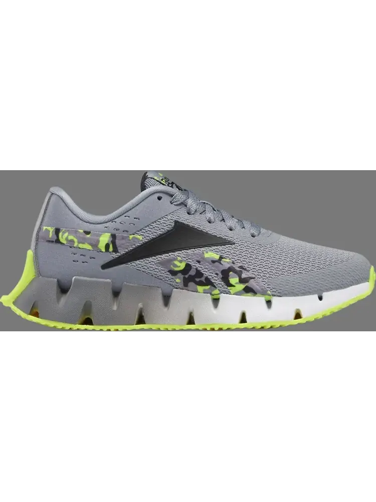 Кроссовки zig dynamica 2 'grey acid yellow camo' Reebok — изображение 1 из 1, серый