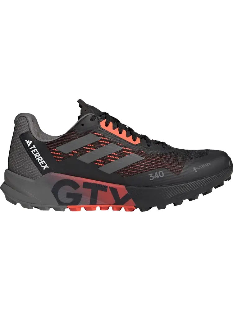 Кроссовки Terrex Agravic Flow 2.0 GORE-TEX 'Black Solar Red' — изображение 1 из 1, черный