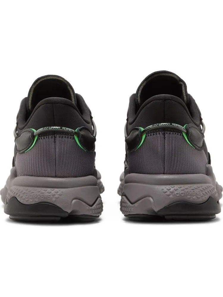 Кроссовки Adidas Ozweego 'Black Charcoal Screaming Green' — изображение 6 из 8, черный