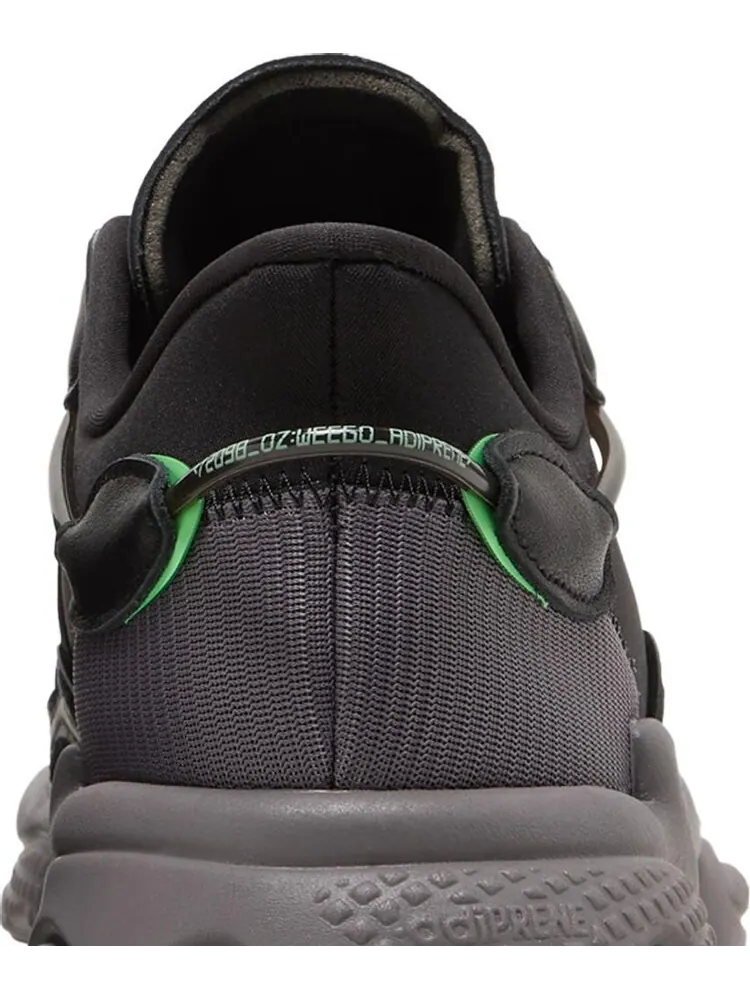 Кроссовки Adidas Ozweego 'Black Charcoal Screaming Green' — изображение 7 из 8, черный